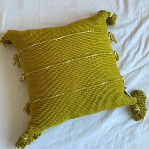 Anthropologie Tassel Throw Pillow